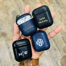 Custom Apple AirPods 2 Case (LED Visible) Personalized Napa Leather Case