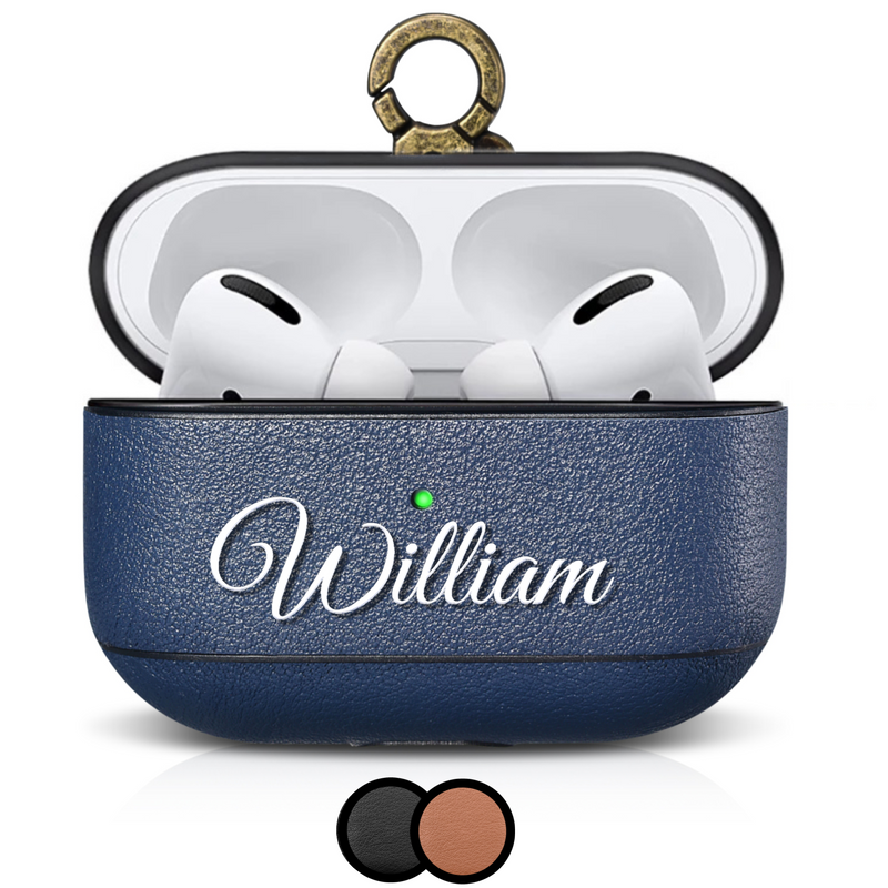 cairpods custom leather apple airpod airpods pro case personalized engraved name monogram logo engraving upload color cool cute design luxury designer cowhide etsy amazon